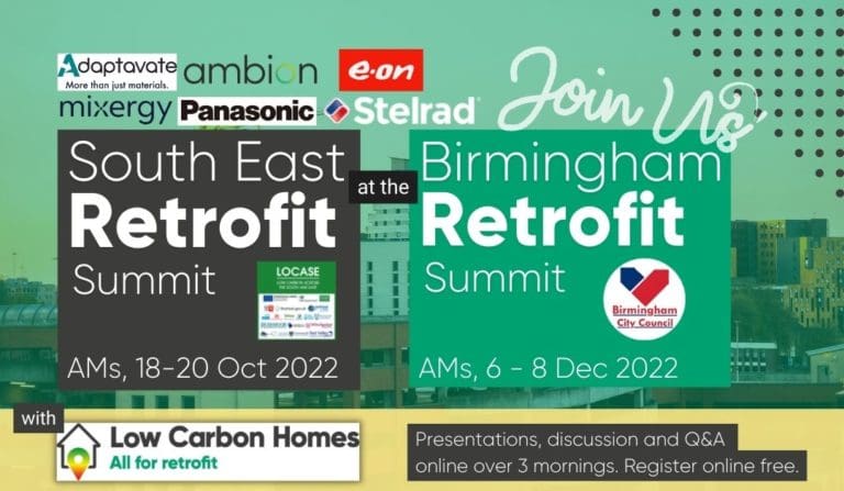Low Carbon Homes Birmingham retrofit conference