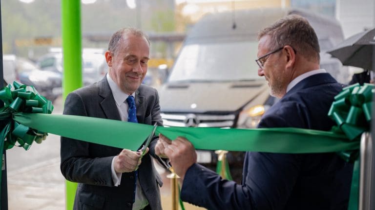 Lord Callanan, minister for energy efficiency and green finance, visited Ideal Heating's Hull factory to mark the start of the company's heat pump production in the UK.