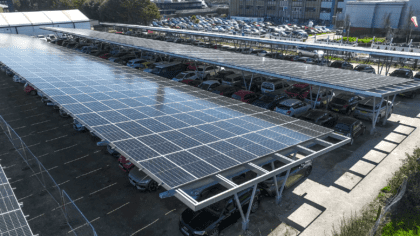 Veolia and 3ti have teamed up to create the UK's first Solar Car Park, generating 1,000 MWh of green electricity annually and slashing 222 tonnes of CO2 emissions in the first year.