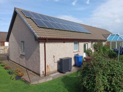 Scottish couple looking forward to winter with R290 heat pump system.