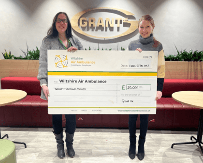 Grant UK has supported Wiltshire Air Ambulance since 2019, donating £20,000 to aid their critical work in Wiltshire. Join them in making a difference!