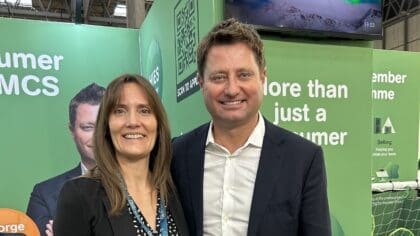 George Clarke and Linda Ram at Solar and Storage Live 2023