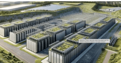 Balance Power has announced receiving planning approval for a 40MW battery storage project in Cheshire, aimed at storing renewable energy and enhancing grid stability for about 90,000 homes.