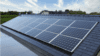 Solar panels on a building.