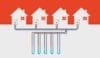 An infographic of networked ground source heat pumps.