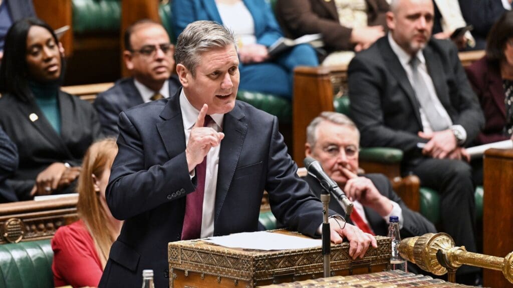 Kier Starmer addressing parliament 