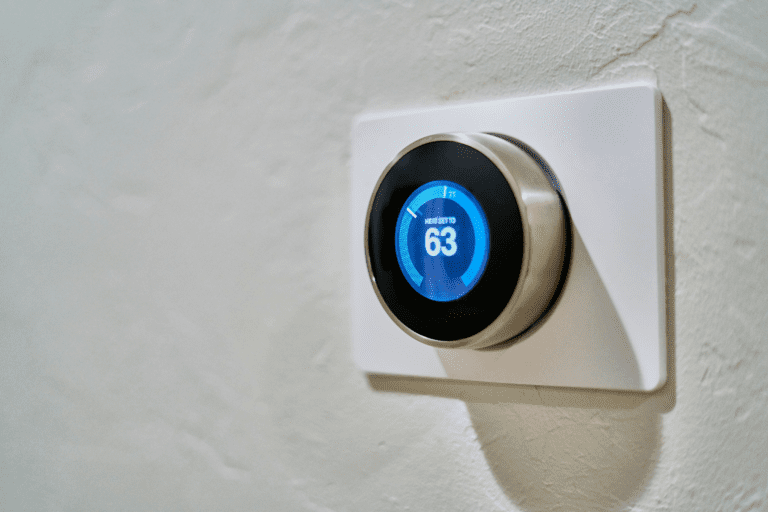 Heating dial in blue