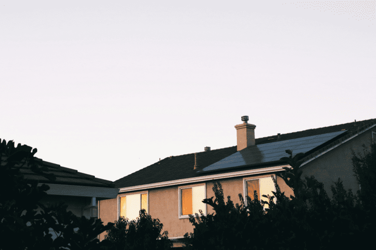 Houses with solar panels