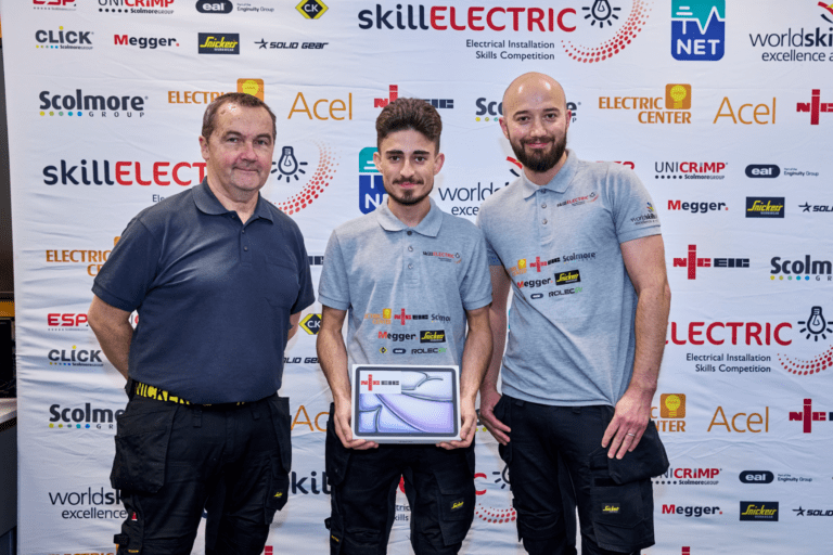 Receiving award