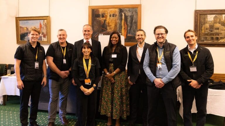 A picture showing Aira Parliamentary Event - Aira team & Miatta Fahnbulleh MP, Bill Esterson MP