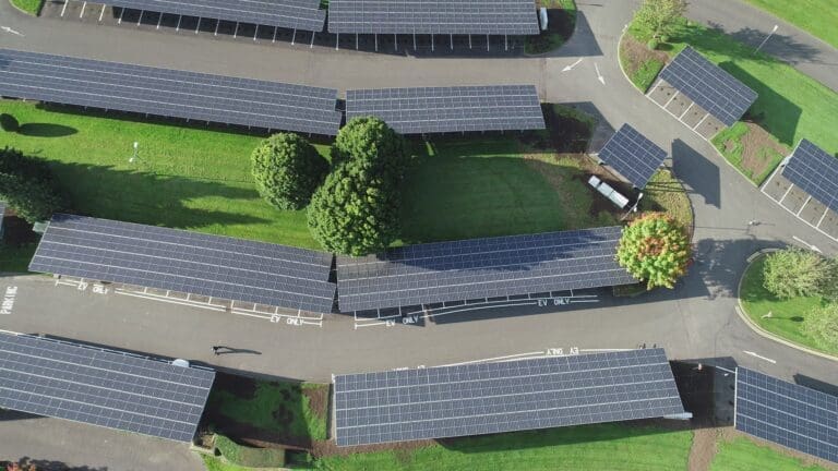 Solar carport overhead
